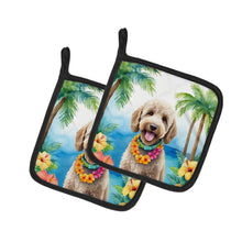 Load image into Gallery viewer, Labradoodle Luau Pot Holders - Set of 2 Decorative Kitchen Helpers | Made in the USA