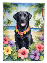 Load image into Gallery viewer, Black Labrador Retriever Luau House Flag