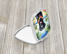 Load image into Gallery viewer, Black Labrador Retriever Luau Compact Mirror – Stylish Purse Mirror with Artistic Covers