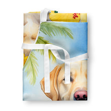Load image into Gallery viewer, Yellow Labrador Retriever Luau Apron – Artist-Designed Kitchen, BBQ &amp; Craft Apron