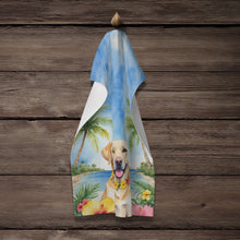 Load image into Gallery viewer, Yellow Labrador Retriever Luau Kitchen Towel