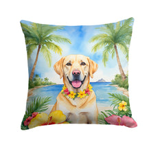 Load image into Gallery viewer, Yellow Labrador Retriever Luau Throw Pillow