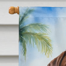 Load image into Gallery viewer, Chocolate Labrador Retriever Luau House Flag