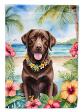 Load image into Gallery viewer, Chocolate Labrador Retriever Luau House Flag