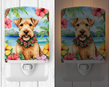 Load image into Gallery viewer, Lakeland Terrier Luau Ceramic Night Light