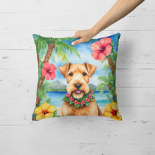 Load image into Gallery viewer, Lakeland Terrier Luau Throw Pillow