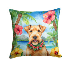 Load image into Gallery viewer, Lakeland Terrier Luau Throw Pillow