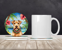 Load image into Gallery viewer, Lakeland Terrier Luau Large Sandstone Coasters Pack of 4