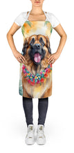 Load image into Gallery viewer, Leonberger Luau Apron – Artist-Designed Kitchen, BBQ &amp; Craft Apron