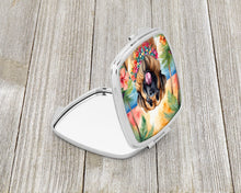 Load image into Gallery viewer, Leonberger Luau Compact Mirror – Stylish Purse Mirror with Artistic Covers