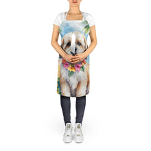 Load image into Gallery viewer, Lhasa Apso Luau Apron – Artist-Designed Kitchen, BBQ &amp; Craft Apron