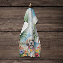 Load image into Gallery viewer, Lhasa Apso Luau Kitchen Towel