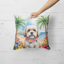 Load image into Gallery viewer, Lhasa Apso Luau Throw Pillow
