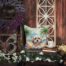 Load image into Gallery viewer, Lhasa Apso Luau Throw Pillow