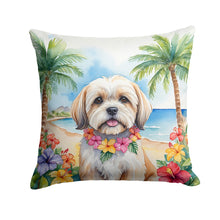 Load image into Gallery viewer, Lhasa Apso Luau Throw Pillow