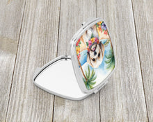 Load image into Gallery viewer, Lhasa Apso Luau Compact Mirror – Stylish Purse Mirror with Artistic Covers