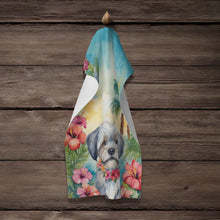Load image into Gallery viewer, Lhasa Apso Luau Kitchen Towel