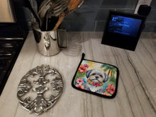 Load image into Gallery viewer, Lhasa Apso Luau Pot Holders - Set of 2 Decorative Kitchen Helpers | Made in the USA