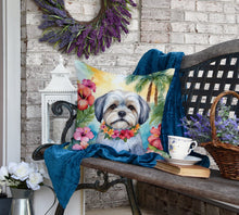 Load image into Gallery viewer, Lhasa Apso Luau Throw Pillow