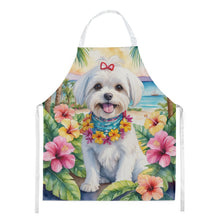 Load image into Gallery viewer, Maltese Luau Apron – Artist-Designed Kitchen, BBQ &amp; Craft Apron
