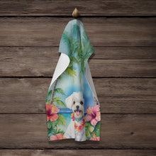 Load image into Gallery viewer, Maltese Luau Kitchen Towel