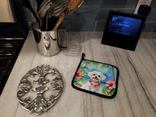 Load image into Gallery viewer, Maltese Luau Pot Holders - Set of 2 Decorative Kitchen Helpers | Made in the USA