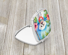 Load image into Gallery viewer, Maltese Luau Compact Mirror – Stylish Purse Mirror with Artistic Covers