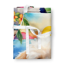 Load image into Gallery viewer, Maltipoo Luau Apron – Artist-Designed Kitchen, BBQ &amp; Craft Apron