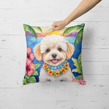 Load image into Gallery viewer, Maltipoo Luau Throw Pillow