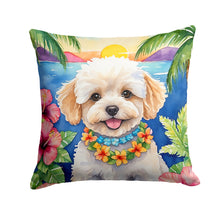 Load image into Gallery viewer, Maltipoo Luau Throw Pillow