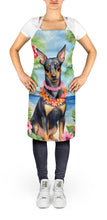 Load image into Gallery viewer, Manchester Terrier Luau Apron – Artist-Designed Kitchen, BBQ &amp; Craft Apron