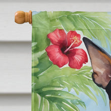Load image into Gallery viewer, Manchester Terrier Luau House Flag
