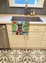 Load image into Gallery viewer, Manchester Terrier Luau Kitchen Towel