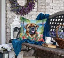Load image into Gallery viewer, Mastiff Luau Throw Pillow