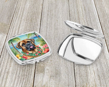 Load image into Gallery viewer, Mastiff Luau Compact Mirror – Stylish Purse Mirror with Artistic Covers