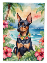 Load image into Gallery viewer, Miniature Pinscher Luau House Flag