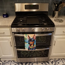 Load image into Gallery viewer, Miniature Pinscher Luau Kitchen Towel