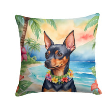 Load image into Gallery viewer, Miniature Pinscher Luau Throw Pillow