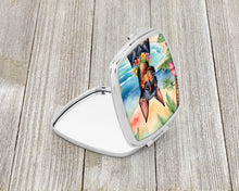 Load image into Gallery viewer, Miniature Pinscher Luau Compact Mirror – Stylish Purse Mirror with Artistic Covers