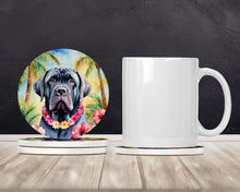 Load image into Gallery viewer, Neapolitan Mastiff Luau Large Sandstone Coasters Pack of 4