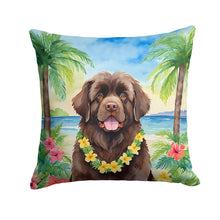 Load image into Gallery viewer, Newfoundland Luau Throw Pillow - 14x14 Decorative Pillow – Art for Your Home &amp; Patio