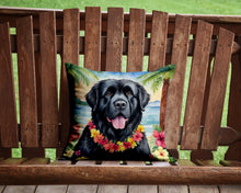 Load image into Gallery viewer, Newfoundland Luau Throw Pillow - 14x14 Decorative Pillow – Art for Your Home &amp; Patio