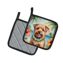 Load image into Gallery viewer, Norfolk Terrier Luau Pot Holders - Set of 2 Decorative Kitchen Helpers | Made in the USA