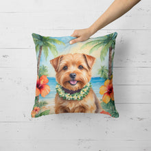Load image into Gallery viewer, Norfolk Terrier Luau Throw Pillow