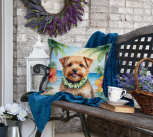 Load image into Gallery viewer, Norfolk Terrier Luau Throw Pillow