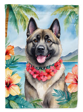 Load image into Gallery viewer, Norwegian Elkhound Luau House Flag
