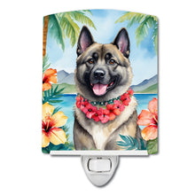 Load image into Gallery viewer, Norwegian Elkhound Luau Ceramic Night Light
