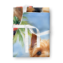 Load image into Gallery viewer, Norwich Terrier Luau Apron – Artist-Designed Kitchen, BBQ &amp; Craft Apron