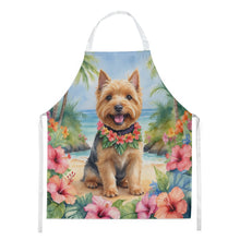 Load image into Gallery viewer, Norwich Terrier Luau Apron – Artist-Designed Kitchen, BBQ &amp; Craft Apron
