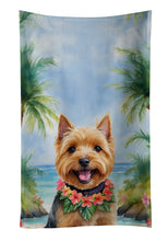 Load image into Gallery viewer, Norwich Terrier Luau Kitchen Towel